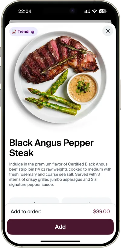 Restaurant-quality meals