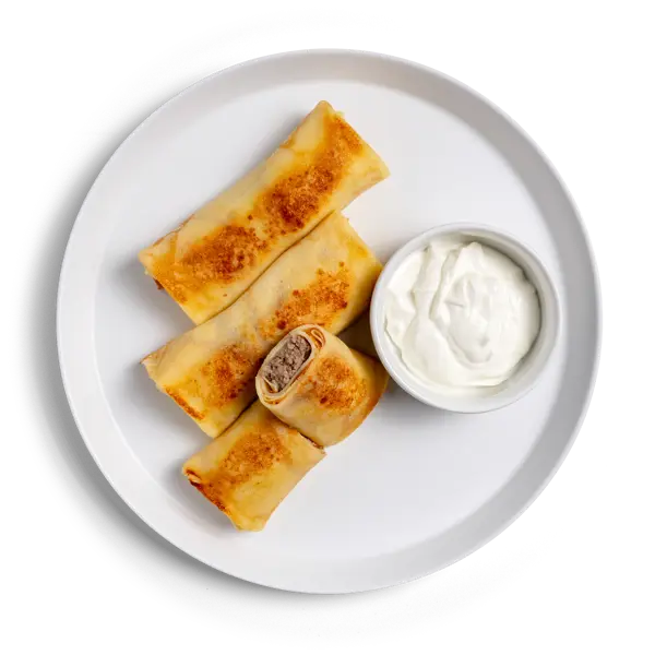 Crêpes with Ground Beef