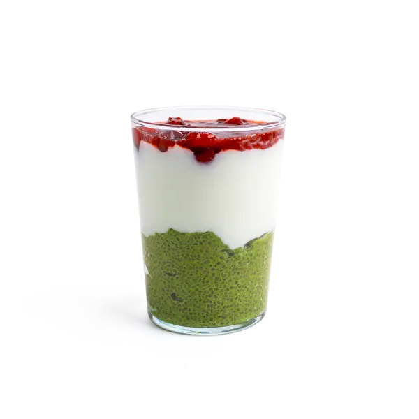 Strawberry Matcha Pudding